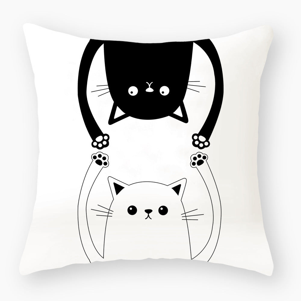 Fashionable Cute Cat Light Peach Skin Pillowcase - Bellarte Enchanté Fashionable Cute Cat Light Peach Skin Pillowcase